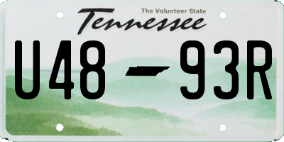 TN license plate U4893R