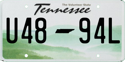 TN license plate U4894L