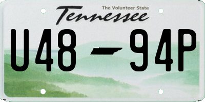 TN license plate U4894P