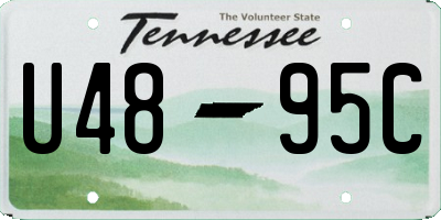 TN license plate U4895C