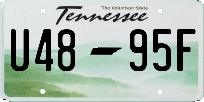TN license plate U4895F