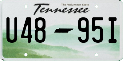 TN license plate U4895I