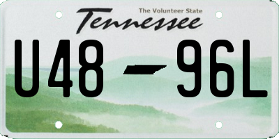TN license plate U4896L