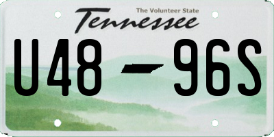 TN license plate U4896S