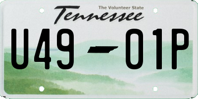 TN license plate U4901P