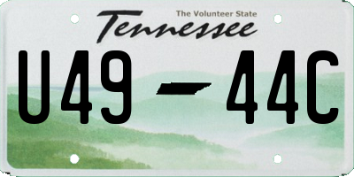 TN license plate U4944C
