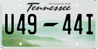 TN license plate U4944I