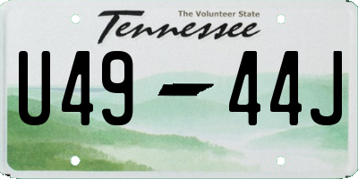 TN license plate U4944J
