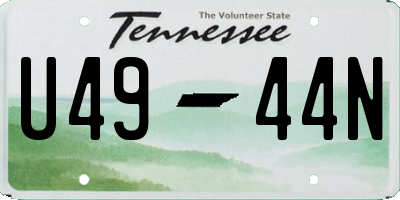TN license plate U4944N