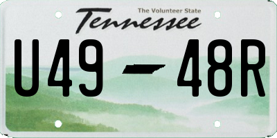 TN license plate U4948R
