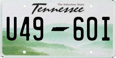 TN license plate U4960I