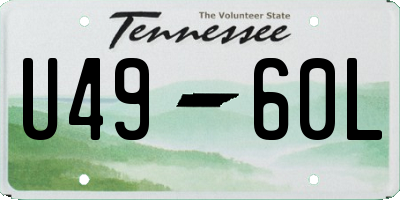 TN license plate U4960L