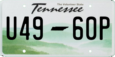 TN license plate U4960P