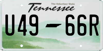 TN license plate U4966R