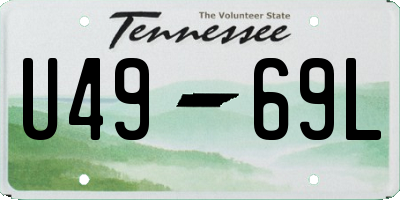 TN license plate U4969L