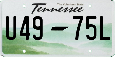 TN license plate U4975L
