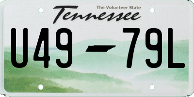 TN license plate U4979L