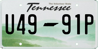 TN license plate U4991P
