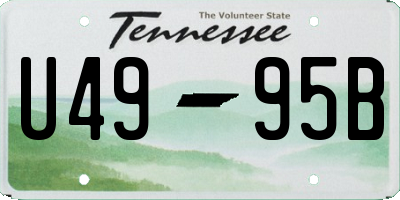 TN license plate U4995B