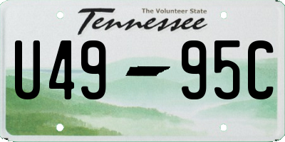 TN license plate U4995C