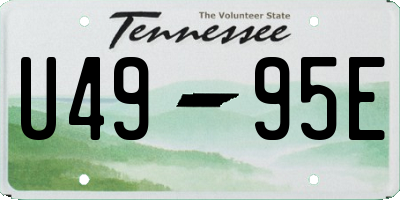 TN license plate U4995E