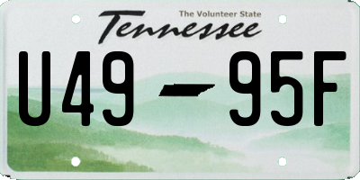 TN license plate U4995F