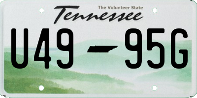 TN license plate U4995G