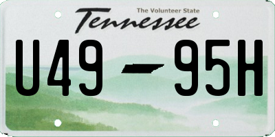TN license plate U4995H