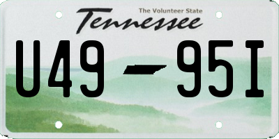 TN license plate U4995I