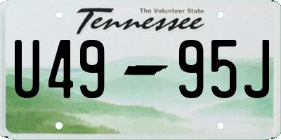 TN license plate U4995J
