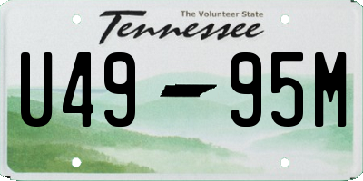 TN license plate U4995M