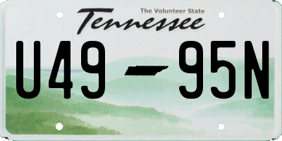 TN license plate U4995N