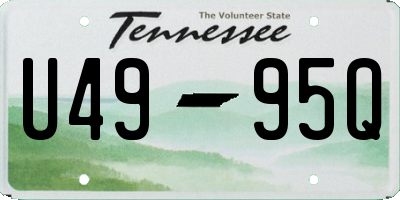 TN license plate U4995Q
