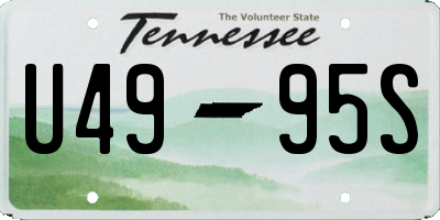 TN license plate U4995S