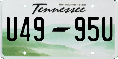 TN license plate U4995U
