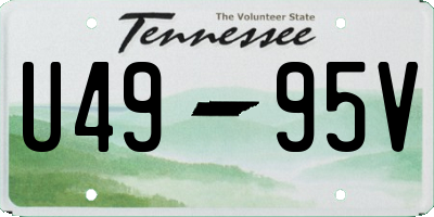 TN license plate U4995V