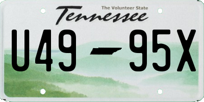 TN license plate U4995X