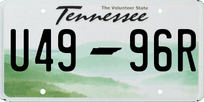 TN license plate U4996R