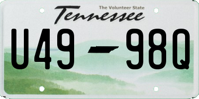 TN license plate U4998Q