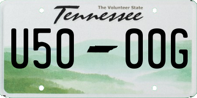 TN license plate U5000G