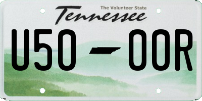 TN license plate U5000R
