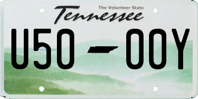 TN license plate U5000Y