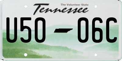 TN license plate U5006C