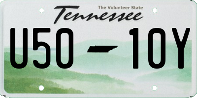 TN license plate U5010Y
