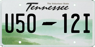 TN license plate U5012I