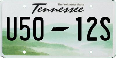TN license plate U5012S