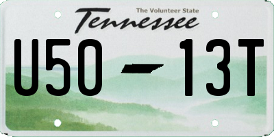 TN license plate U5013T