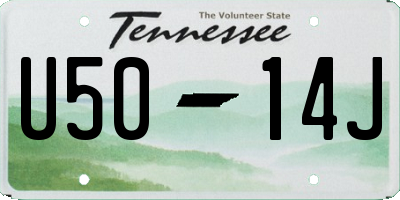 TN license plate U5014J