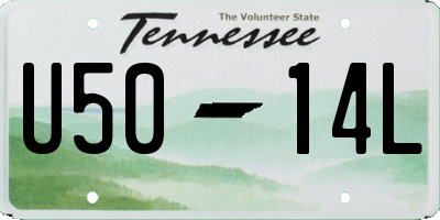 TN license plate U5014L