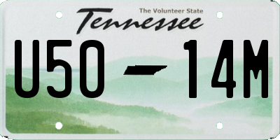 TN license plate U5014M